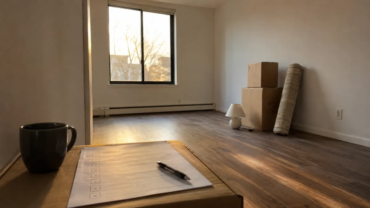 Sunlit first apartment ready for furnishing